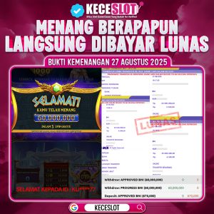 SELAMAT KEPADA ID : KU****77