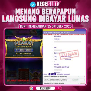 SELAMAT KEPADA ID : SU****15